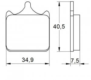 Zavorne obloge ACCOSSATO EV2