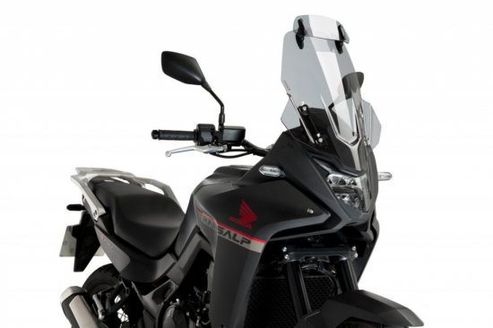 Windscreen PUIG 21612H TOURING WITH VISOR smoke