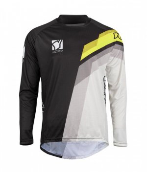 MX dres YOKO VIILEE black / white / yellow S