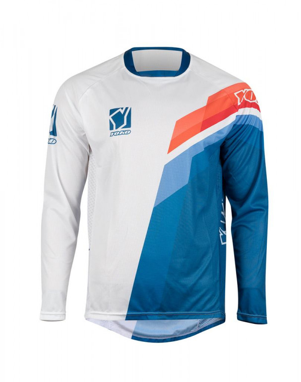 MX dres YOKO VIILEE white / blue / fire S