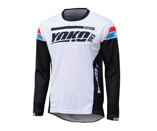 MX dres YOKO TRE white/black XL