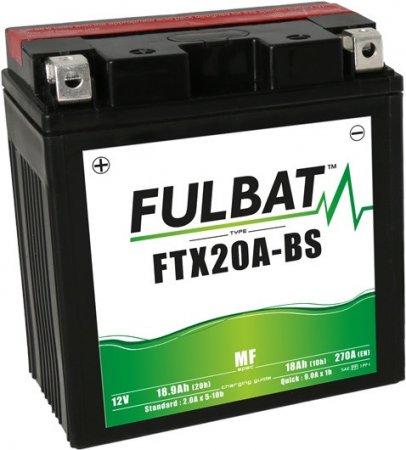 Akumulator brez vzdrževanja FULBAT FTX20A-BS (YTX20A-BS)