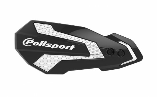 Handguard POLISPORT 8308200056 MX FLOW Black / White