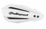 Handguard POLISPORT 8308500007 MX BULLIT with mounting system White