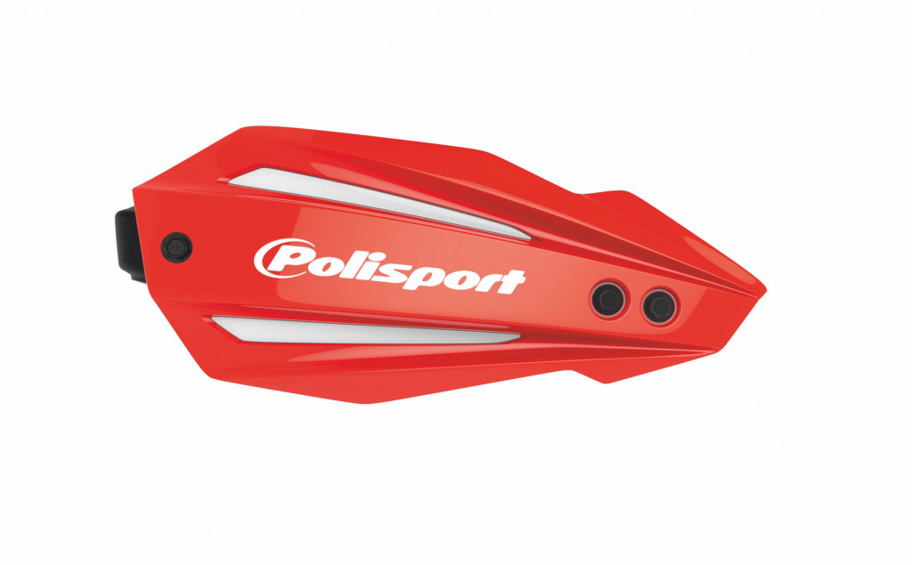 Handguard POLISPORT 8308600006 BULLIT FWA with universal mounting kit Red CR04