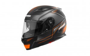 Integralna čelada CASSIDA APEX FUSION black matt/ orange/ white 2XL