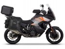 Complete set of SHAD TERRA TR40 adventure saddlebags and SHAD TERRA BLACK aluminium 37L topcase, inc SHAD KTM Super Adventure 1290 (R, S)