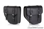 Leather saddlebag CUSTOMACCES API001N IBIZA črna par