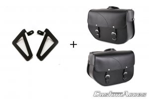 Customacces Sant Louis Right Saddlebag Without Metal Base - No Support  Included | Yamaha XV 1700 Road Star Warrior 2003>2005