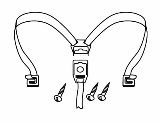 Flexible strap SHAD D1B36CGR for SH35/SH36