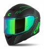 Full face helmet CASSIDA Integral GT 2.1 Flash matt black/ fluo green/ dark grey XS