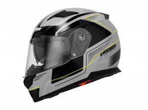 Integralna čelada CASSIDA APEX FUSION grey/ black/ yellow fluo XS