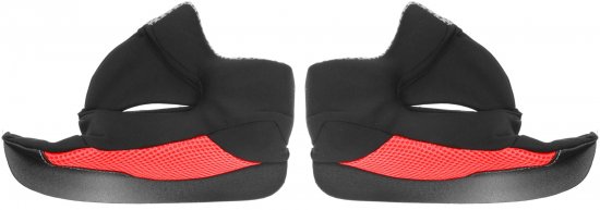 Cheek pads CASSIDA CROSS CUP red/black/grey 2XL