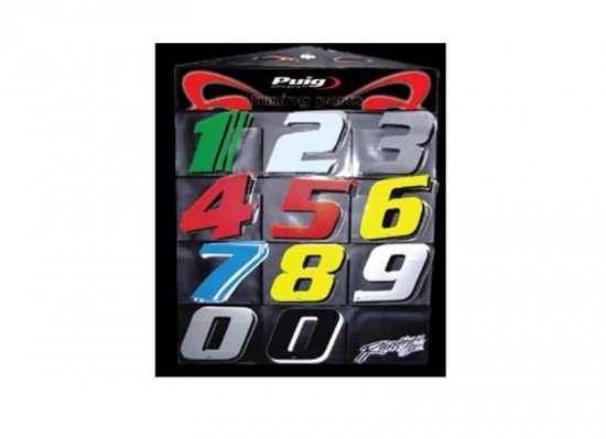 Sticker PUIG 4255V NUMBER 2 zelena 115mm (5 units)