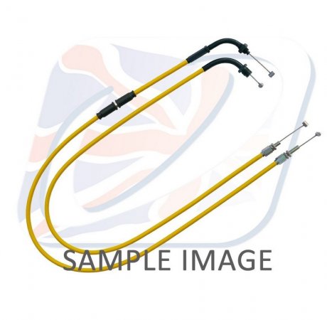 Throttle cables (pair) Venhill H02-4-127-YE featherlight yellow