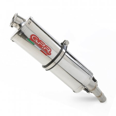 Mid-full system exhaust GPR S.50.TRI TRIOVAL Polished Stainless Steel including removable db killer