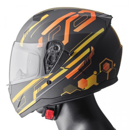 Integralna čelada GMS ZG12501 HEXAGO graphic yellow - orange XS