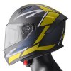 Integralna čelada GMS ZG12601 VELOX graphic matt black-yellow-grey XS